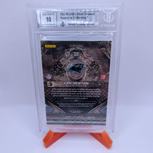 2011 Crown Royale Cam Newton Blue 3 Color Jersey Auto /50 BGS 9 FRENLY BRICKS - Open 7 Days