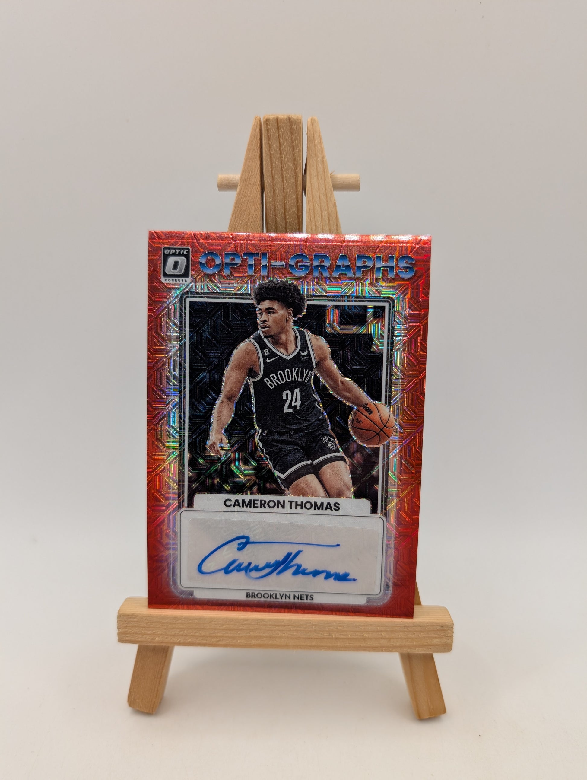 2023 Donruss Optic CAM THOMAS Red Mojo Opti-Graphs Auto OG-CAM Nets