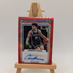2023 Donruss Optic CAM THOMAS Red Mojo Opti-Graphs Auto OG-CAM Nets