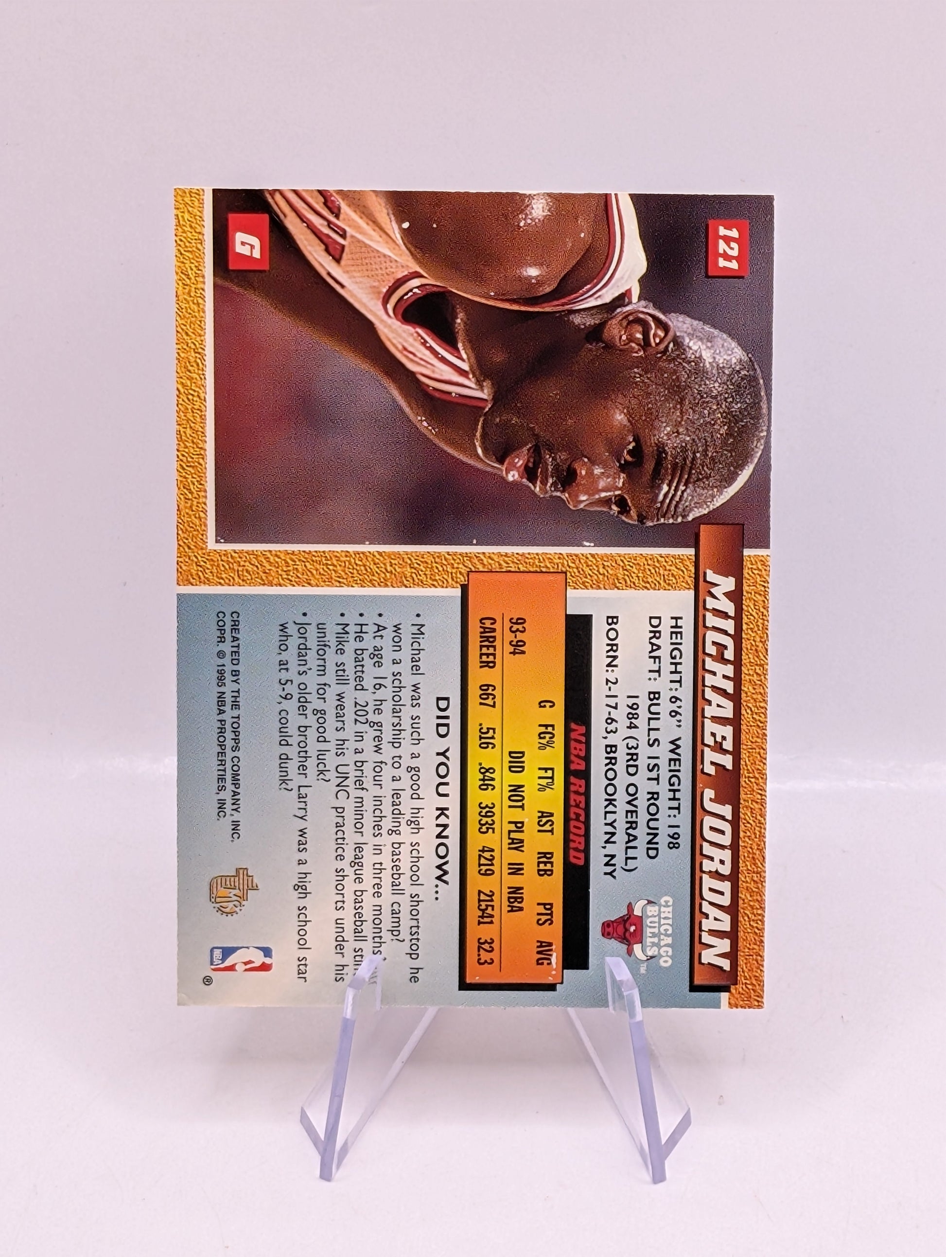1994-95 Topps Embossed - Michael Jordan #121 Golden Idol FRENLY BRICKS - Open 7 Days
