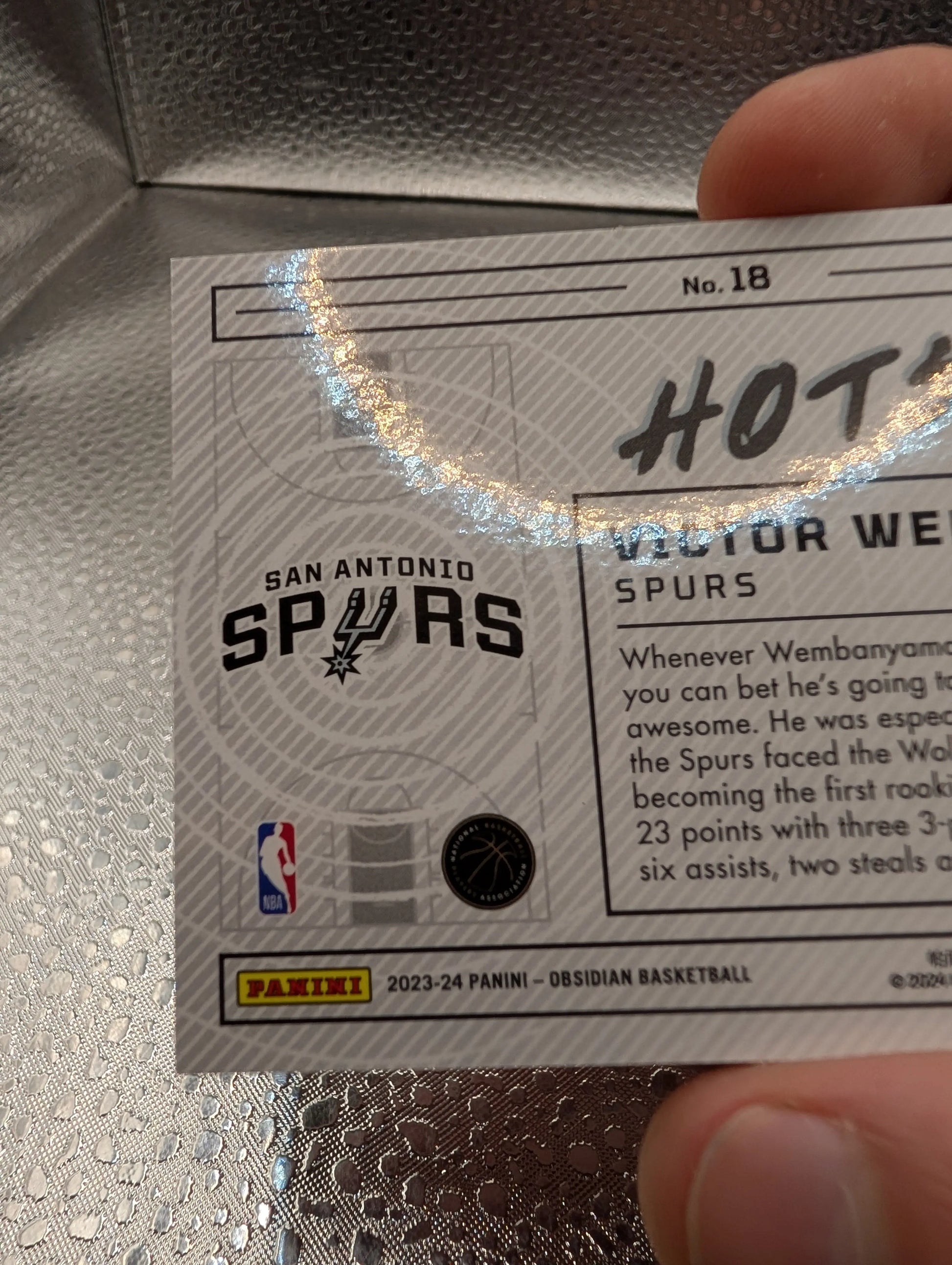 Victor Wembanyama Obsidian Hotspot RC 21/25 FRENLY BRICKS - Open 7 Days