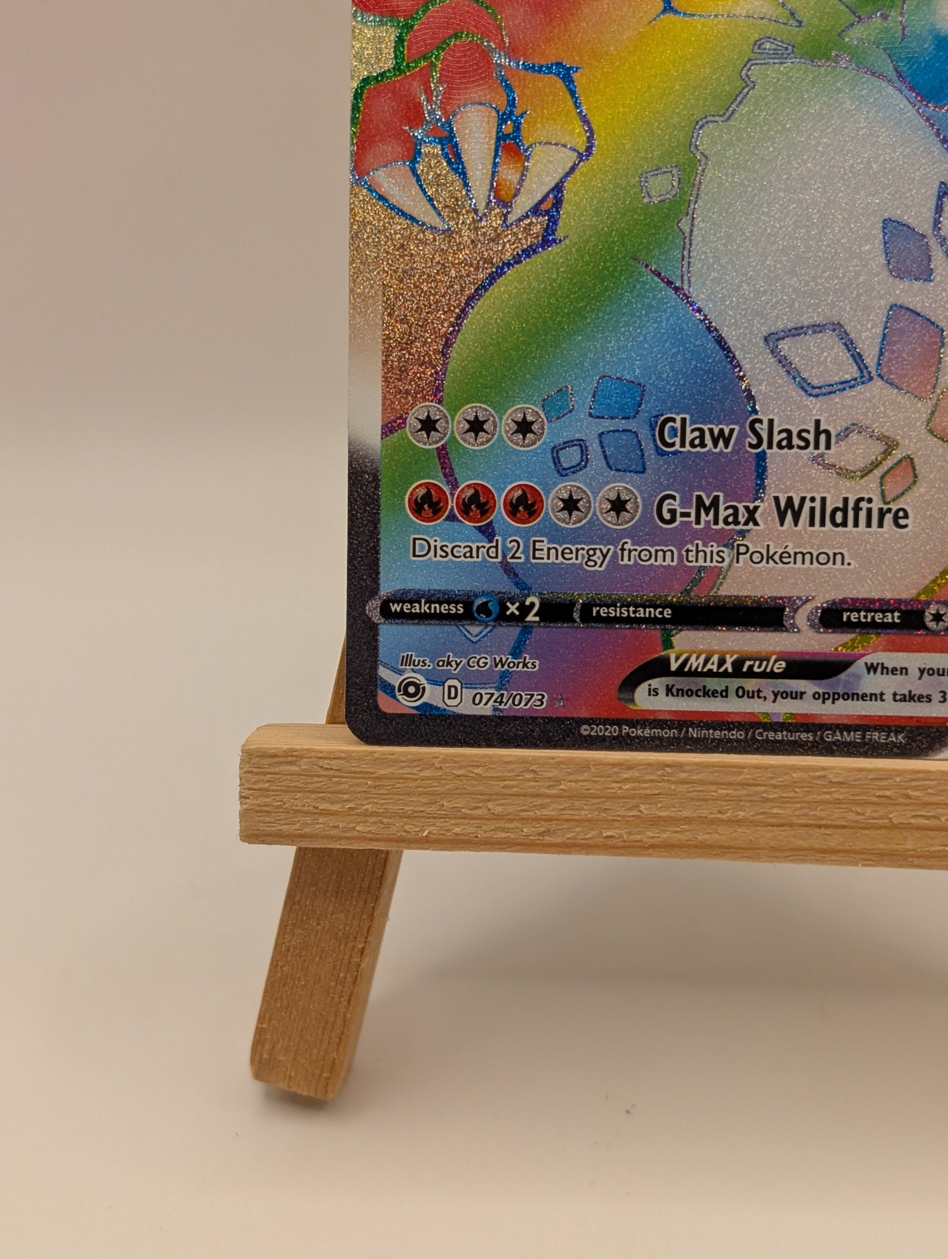 Charizard VMAX 074/073 Rainbow Secret Rare Pokemon Champion's Path Near Mint #2 FRENLY BRICKS - Open 7 Days