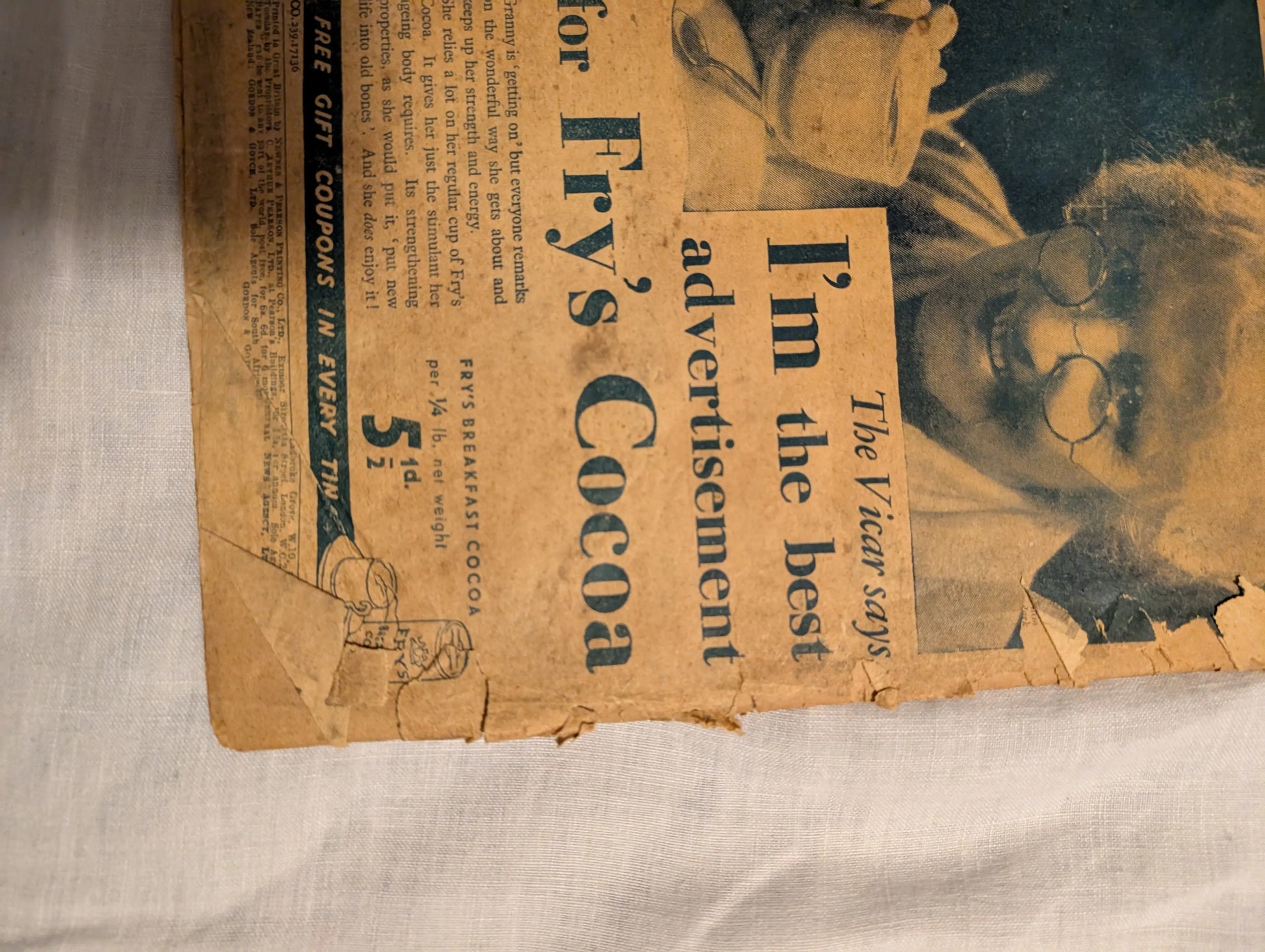 Peg's Paper 1936 Feb 29 poor condition FRENLY BRICKS - Open 7 Days