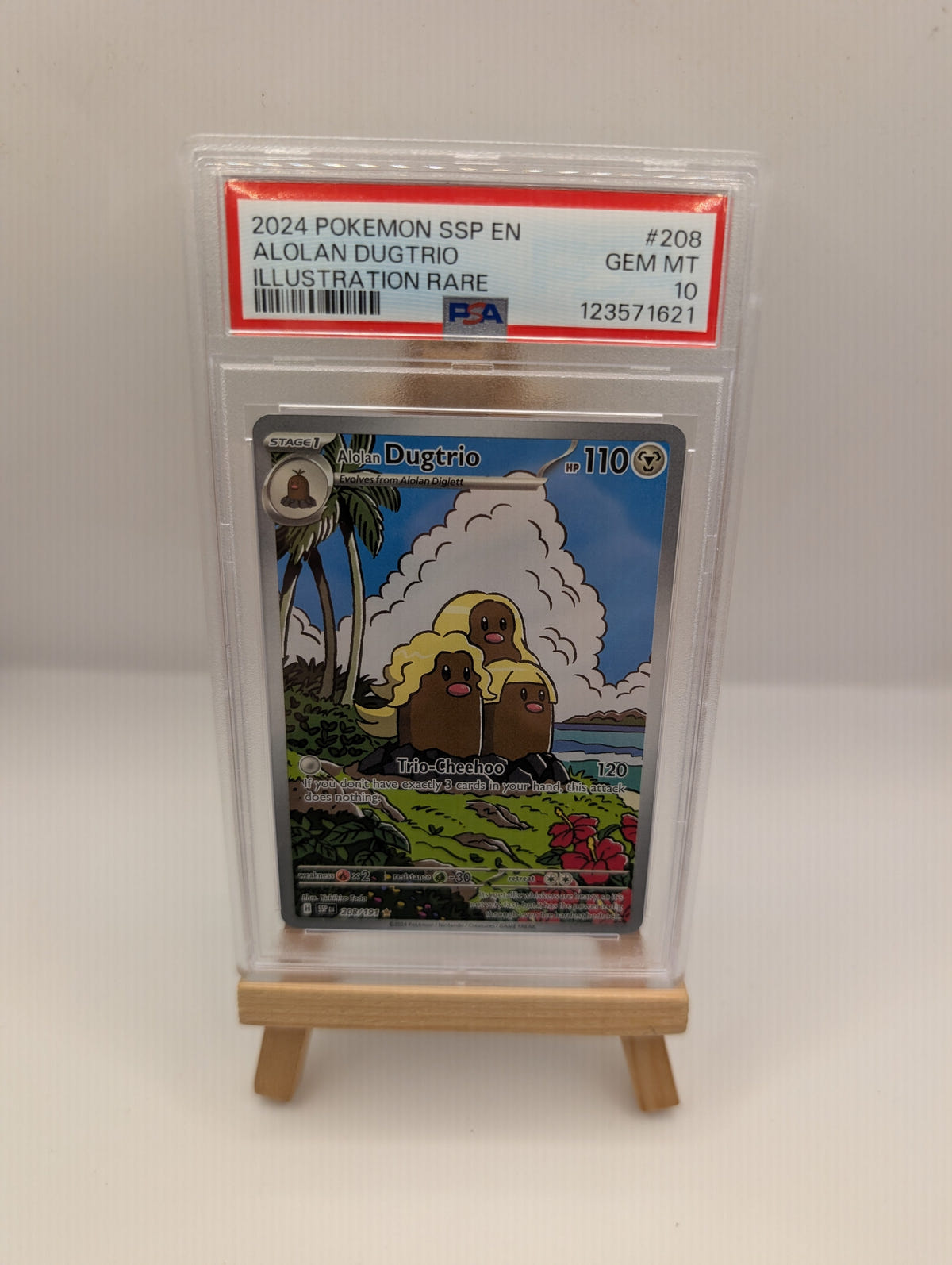Pokemon 2024 Alolan Dugtrio 208/191 PSA 10 FRENLY BRICKS - Open 7 Days image 1
