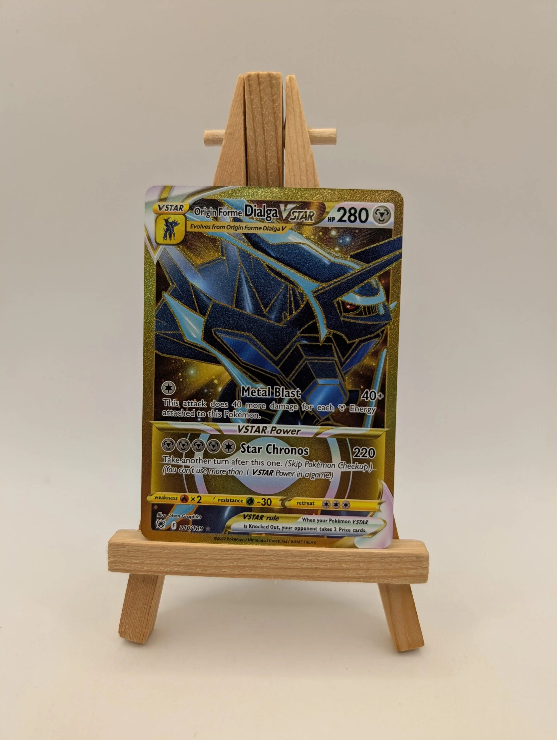 Pokemon TCG Origin Forme Dialga VSTAR 210/189 Astral Radiance FRENLY BRICKS - Open 7 Days image 2
