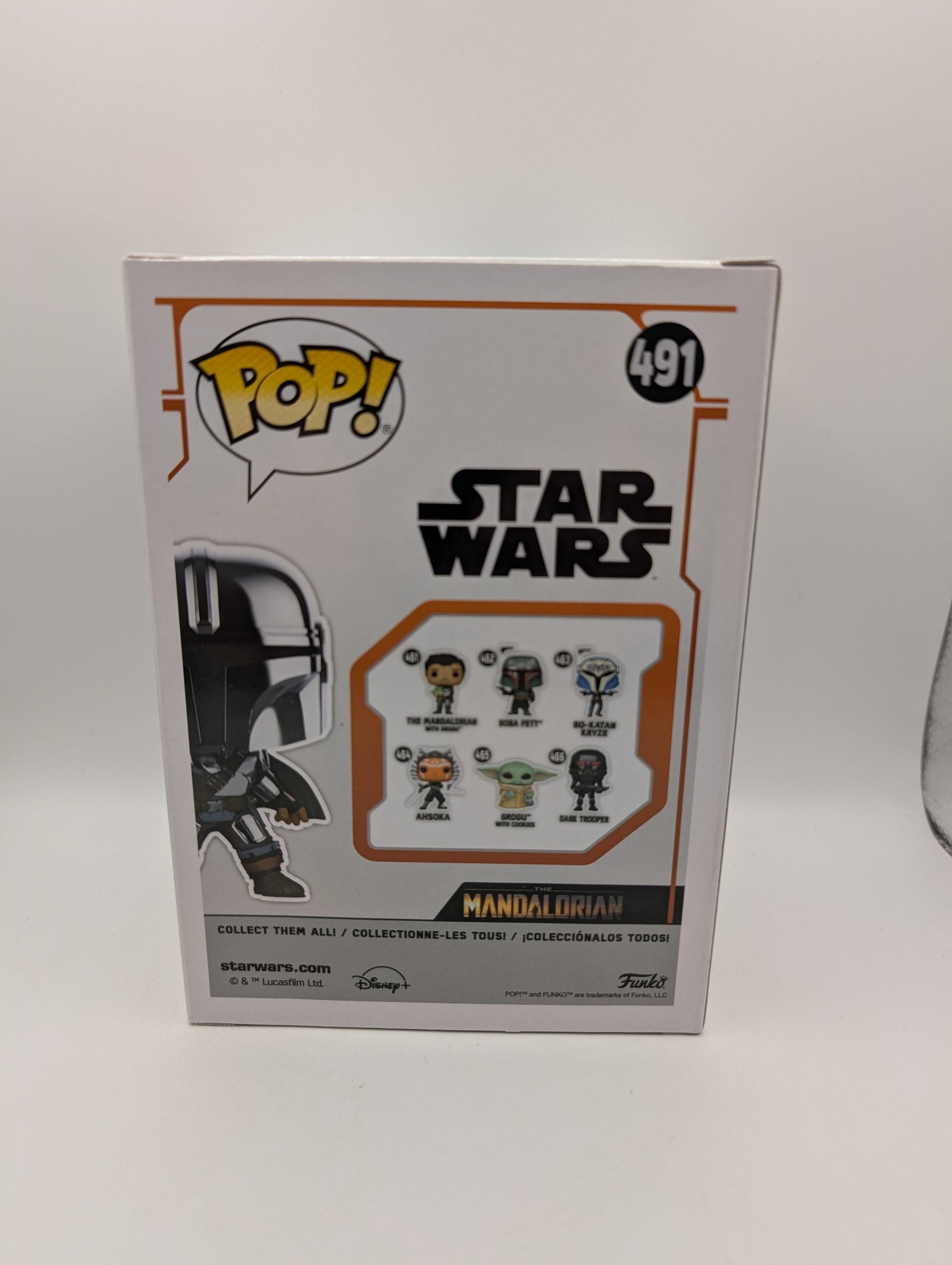 Funko Pop! Star Wars The Mandalorian With Darksaber Glows In The Dark #491 FRENLY BRICKS - Open 7 Days
