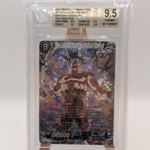 2023 Perfect Combination #BT23140 Ultra Instinct Son Goku State of The Gods BGS 9.5 FRENLY BRICKS - Open 7 Days