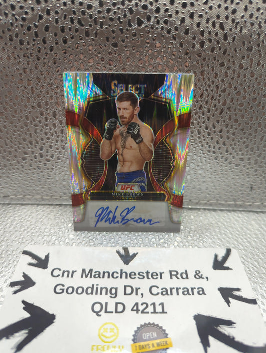 2023 Panini Select - MIKE BROWN Auto Shimmer UFC FRENLY BRICKS - Open 7 Days