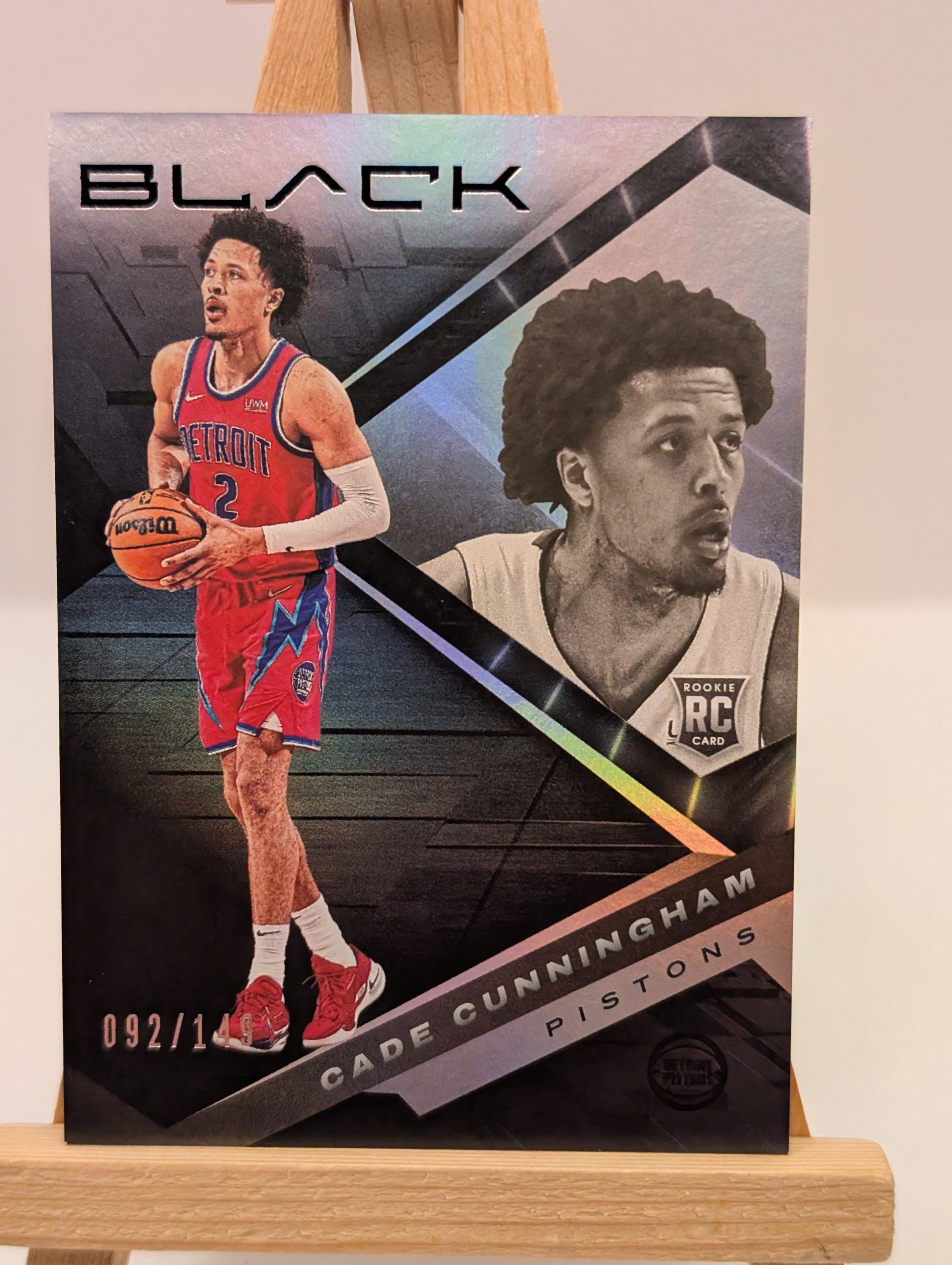 2021-22 Panini Black - Rookie Cade Cunningham #71 /149 (RC) FRENLY BRICKS - Open 7 Days image 2