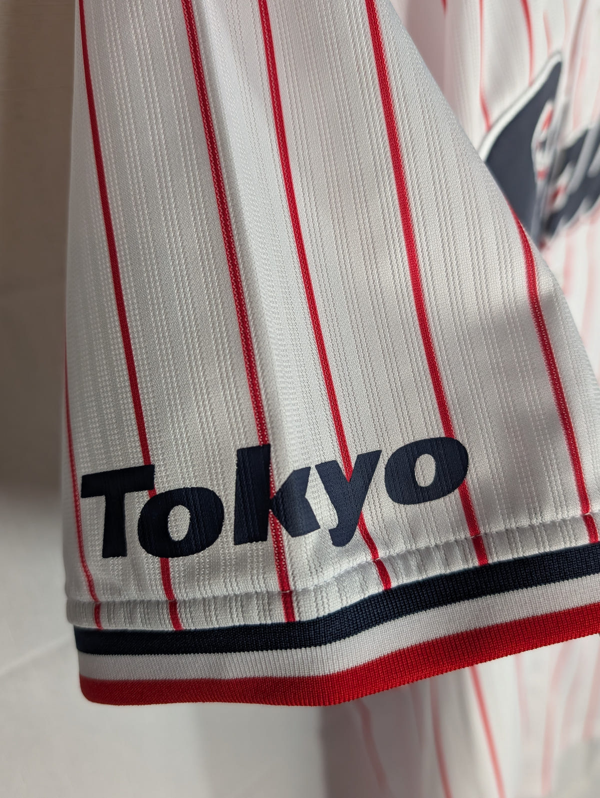 Nippon Baseball Tokyo Yakult Swallows 2016-2019 Home White/Red Blank XL Jersey, photo 3 image 3