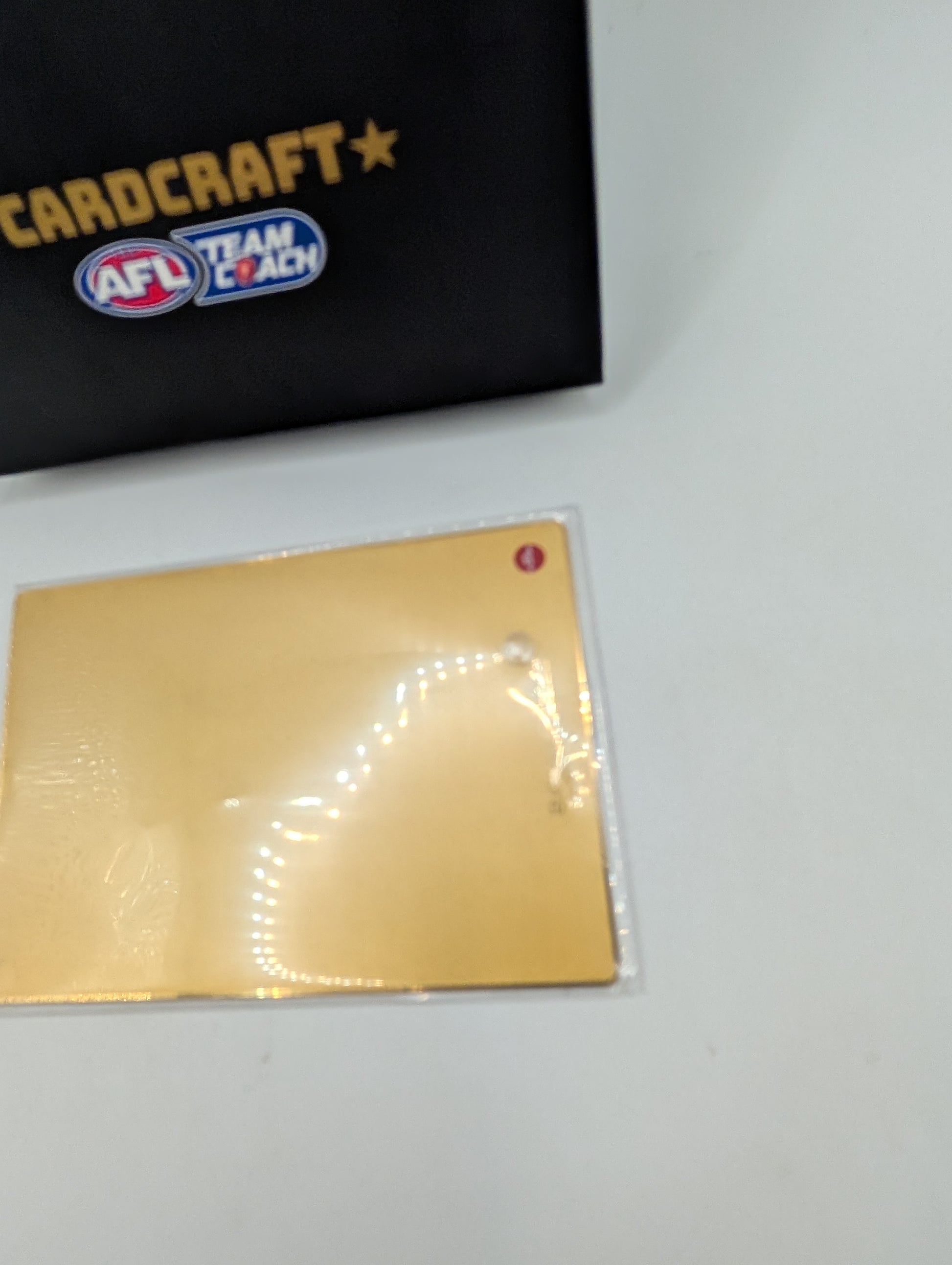 Cardcraft 24k Gold Card Craft 2025 Teamcoach AFL Footy Card Tom Lynch