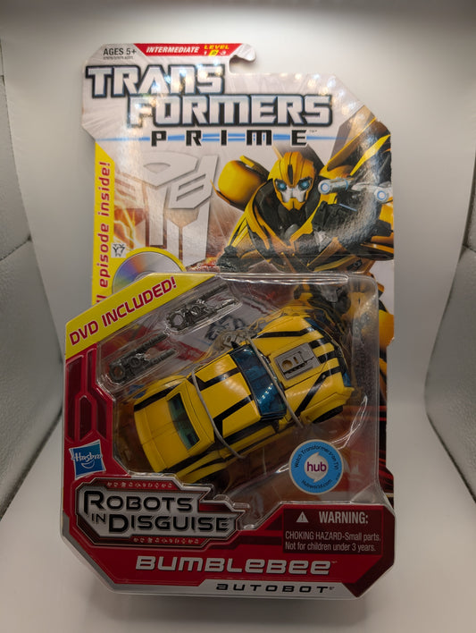 Transformers Prime BUMBLEBEE Deluxe Robots in Disguise DVD included Sealed Hasbro