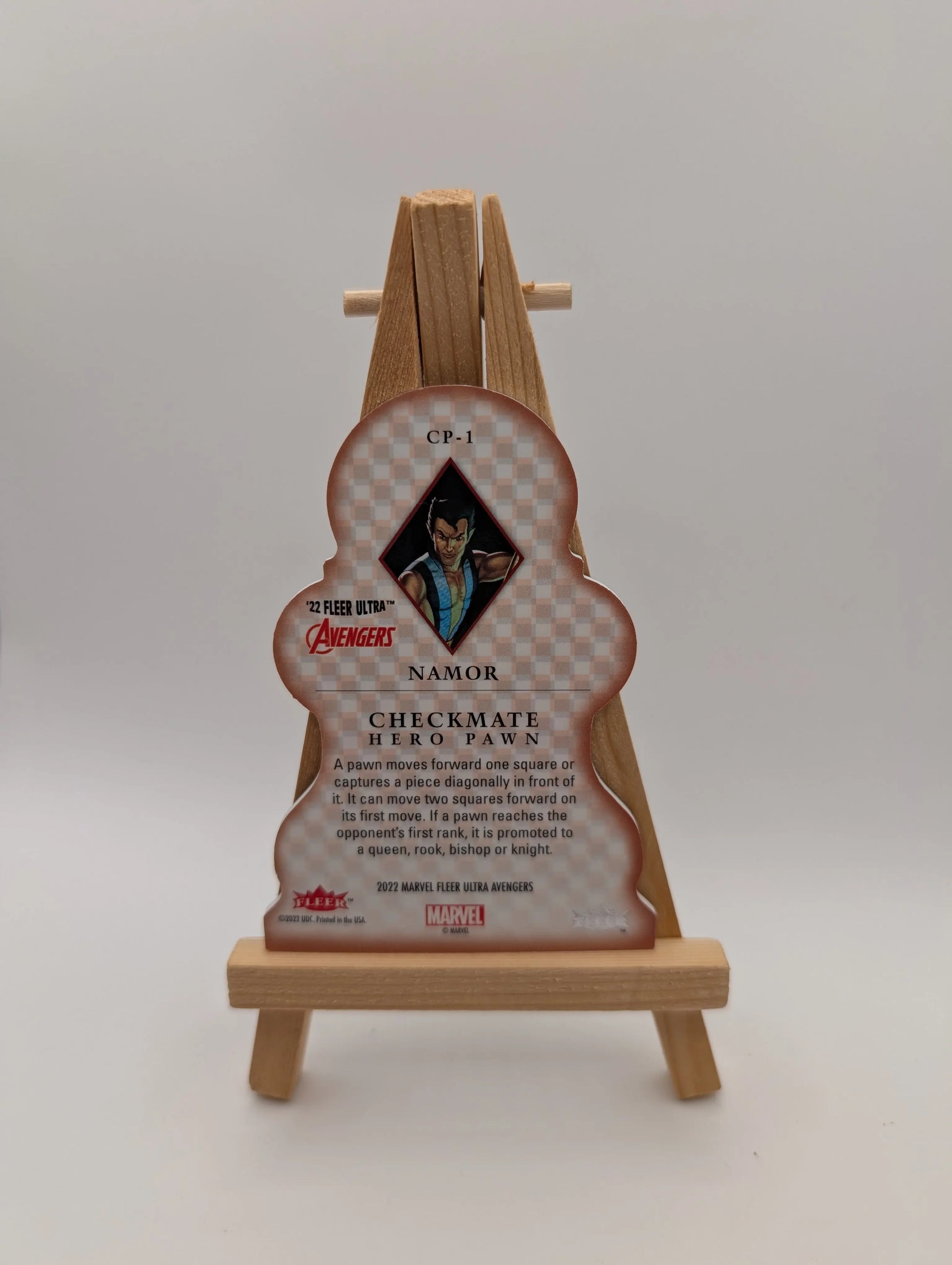 2022 Marvel Fleer Ultra Avengers Checkmate CP-1 NAMOR Hero White Pawn FRENLY BRICKS - Open 7 Days