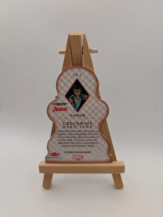 2022 Marvel Fleer Ultra Avengers Checkmate CP-1 NAMOR Hero White Pawn FRENLY BRICKS - Open 7 Days