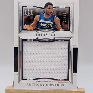 2023-24 Panini National Treasures Colossal Anthony Edward’s Game Worn Patch /99 FRENLY BRICKS - Open 7 Days