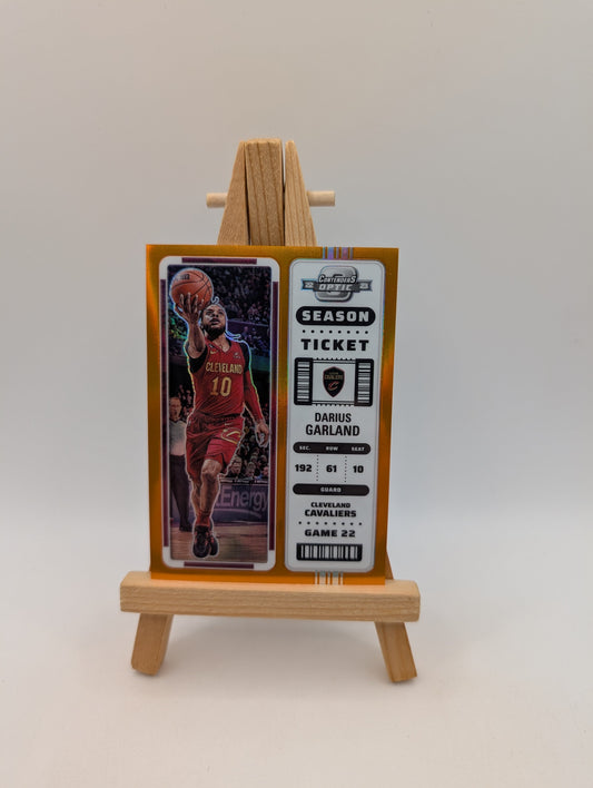 Darius Garland 2022-23 Panini Contenders Optic Season Ticket Orange Prizm #4 /49 FRENLY BRICKS - Open 7 Days