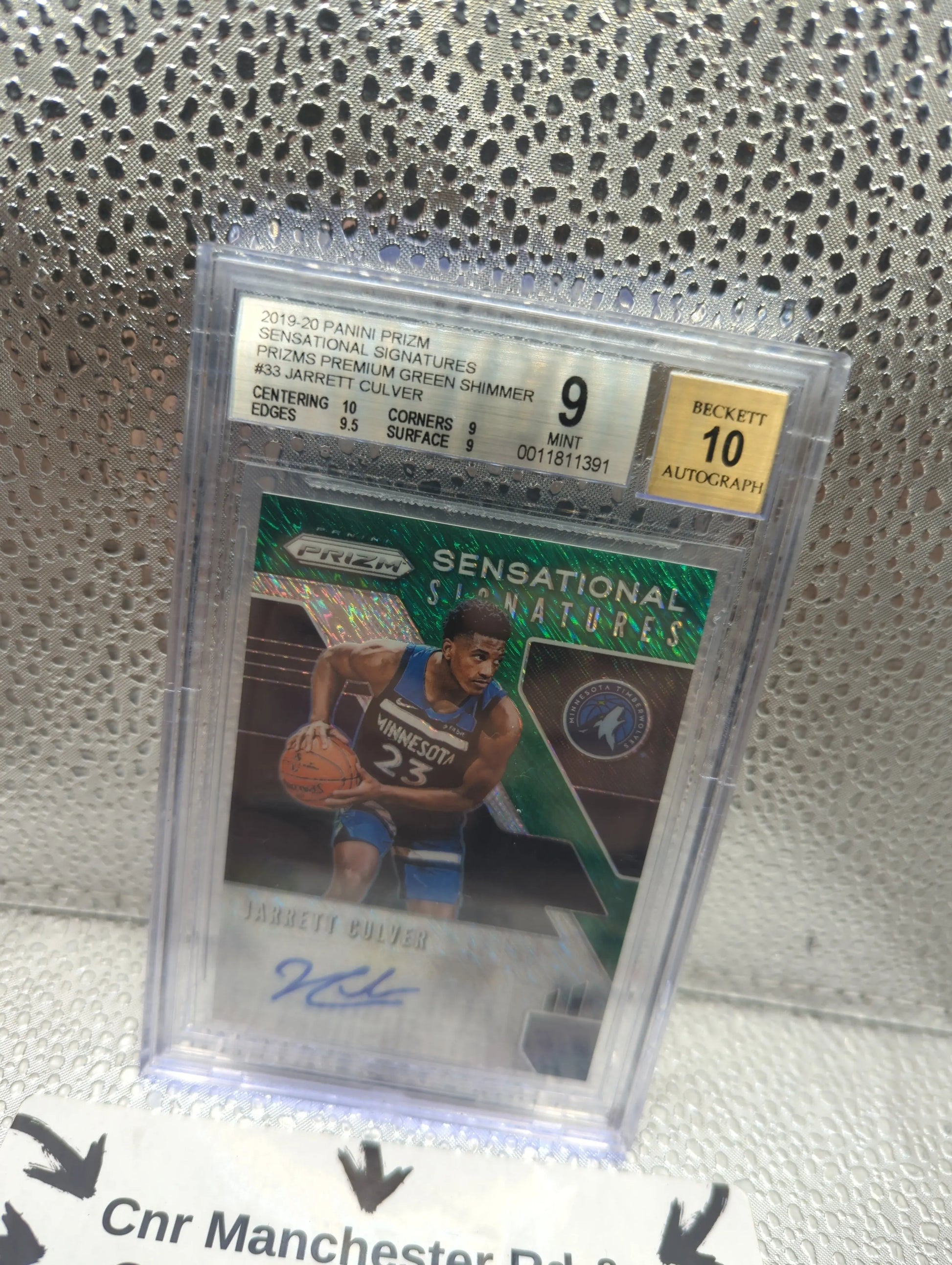 2019-20 Panini Prizm Sensational Signature #33 /25 Jarrett Culver PSA 9 FRENLY BRICKS - Open 7 Days