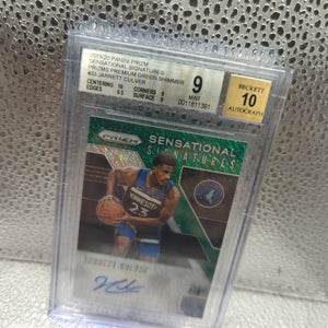 2019-20 Panini Prizm Sensational Signature #33 /25 Jarrett Culver PSA 9 FRENLY BRICKS - Open 7 Days