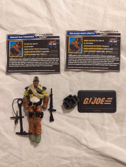 G.I. Joe 50th Anniversary ALPINE v5 Loose 3.75" Action Figure Mountain Trooper FRENLY BRICKS - Open 7 Days