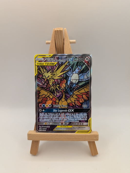 Moltres, Zapdos & Articuno GX SM210 Pokemon Hidden Fates FULL ART Promo FRENLY BRICKS - Open 7 Days