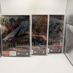 Hellsing Ultimate : Vol 1,2 & 3 Region 4 DVD used FRENLY BRICKS - Open 7 Days