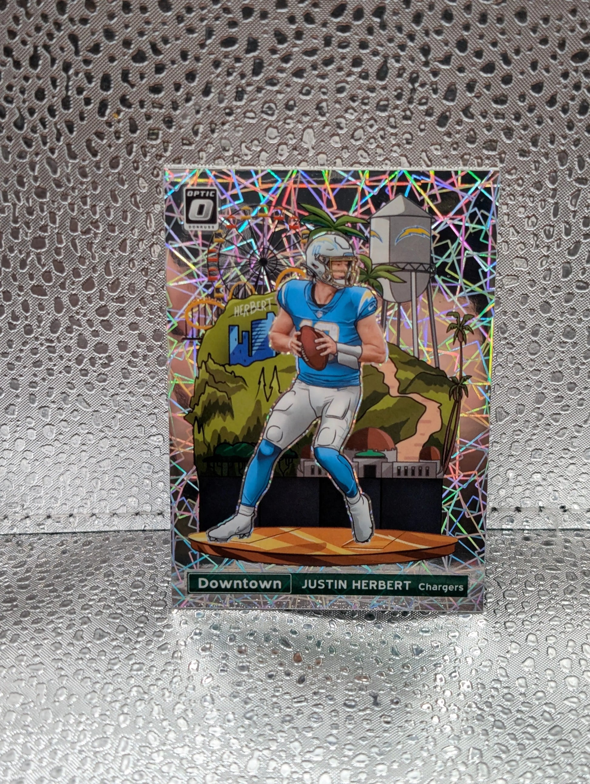 Justin Herbert Downtown Case Hit 2021 Donruss Optic Football SSP DT-27 FRENLY BRICKS - Open 7 Days