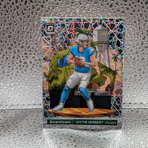 Justin Herbert Downtown Case Hit 2021 Donruss Optic Football SSP DT-27 FRENLY BRICKS - Open 7 Days