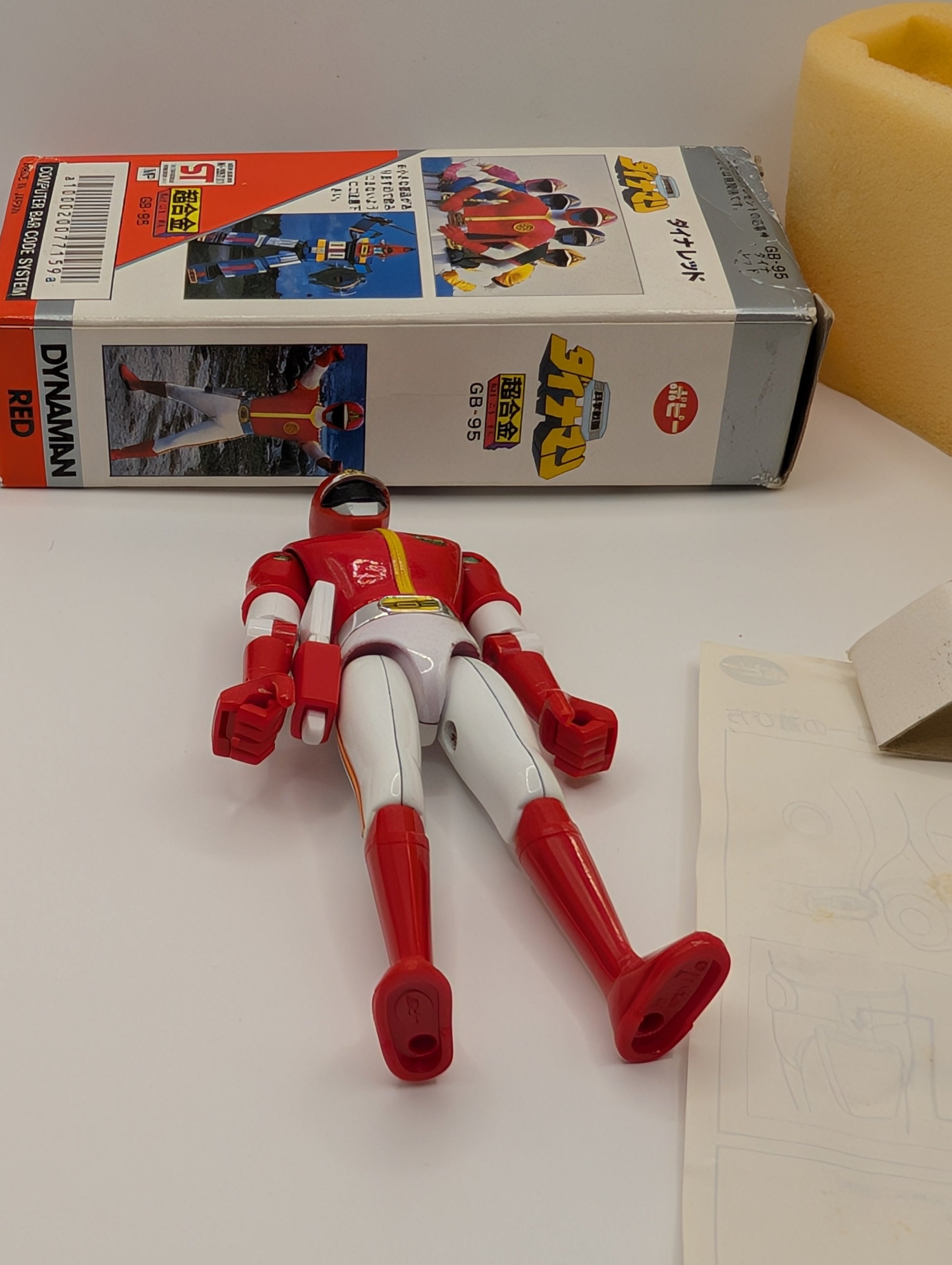 1983 BANDAI JAPAN POWER RANGERS SENTAI DYNAMAN POPY CHOGOKIN MEGA RARE red FRENLY BRICKS - Open 7 Days