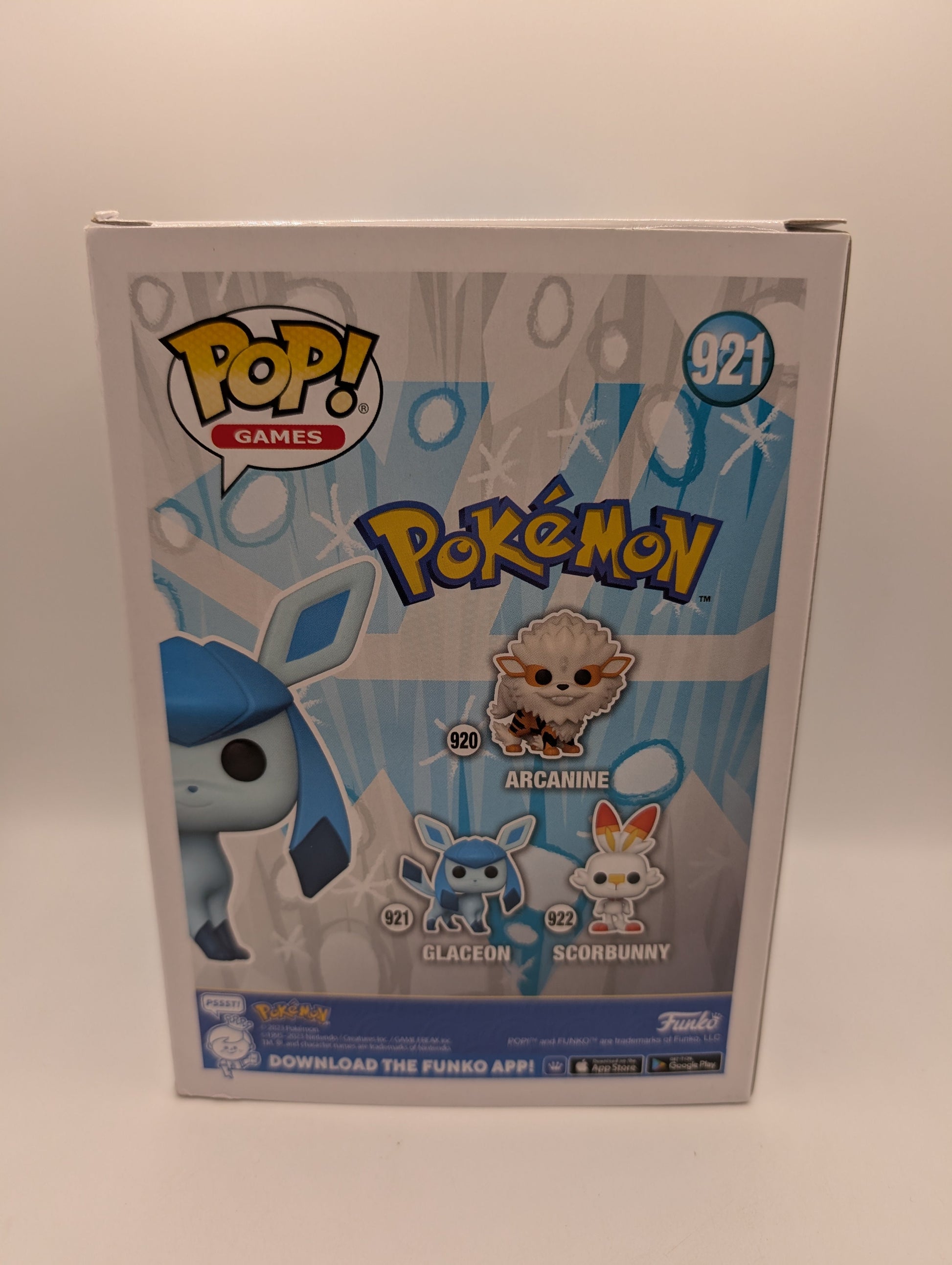 Pokemon Glaceon (#921) Flocked POP FRENLY BRICKS - Open 7 Days