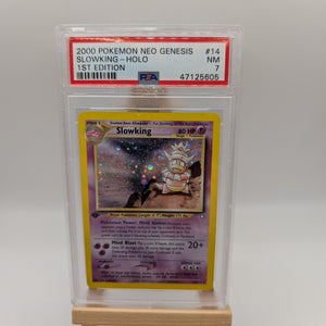 2000 Pokémon Neo Genesis Slowking Holo #14 PSA 7 NM WOTC Vintage Rare FRENLY BRICKS - Open 7 Days
