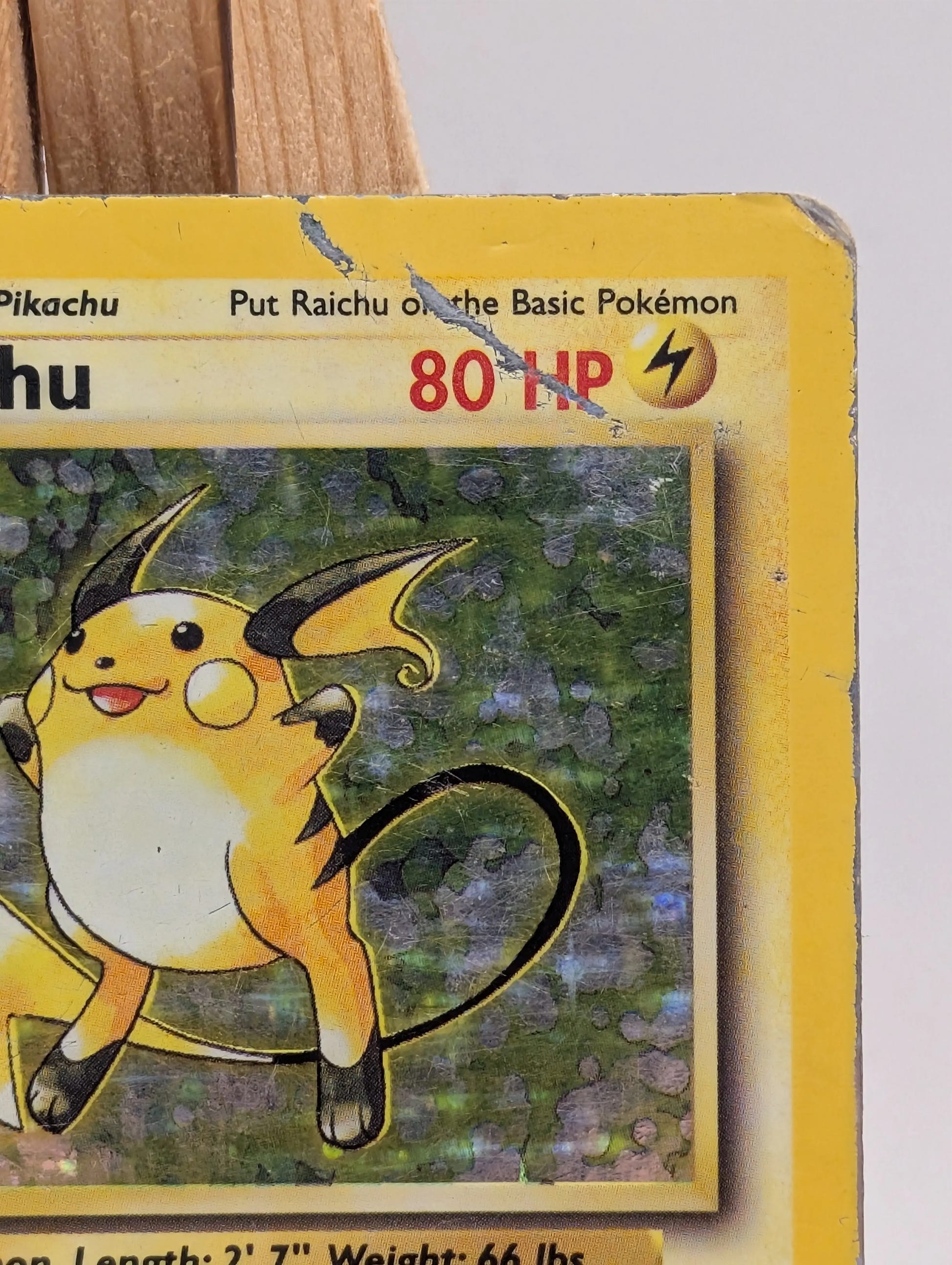 Raichu 14/102 Holo Rare Base Set - Pokemon Card WOTC HP FRENLY BRICKS - Open 7 Days image 4