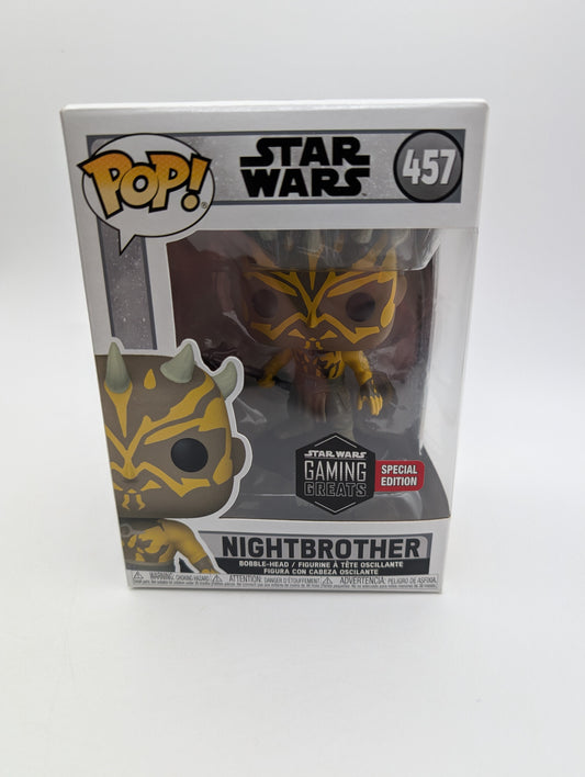POP VINYL - STAR WARS -  NIGHT BROTHER  - 457  - SPECIAL EDITION FRENLY BRICKS - Open 7 Days