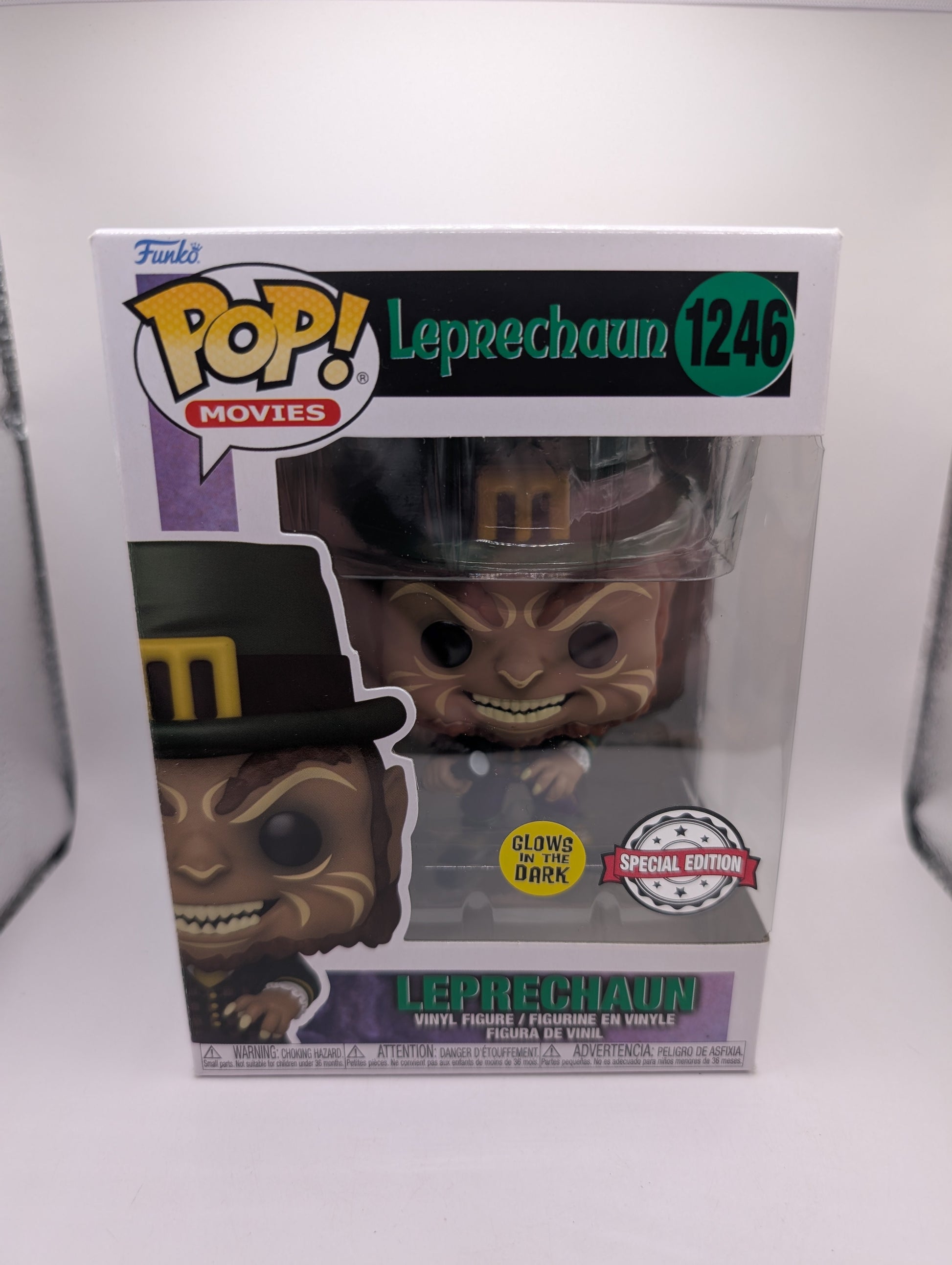 Funko Pop Vinyl 1246 Leprechaun Movies GITD Exclusive FRENLY BRICKS - Open 7 Days