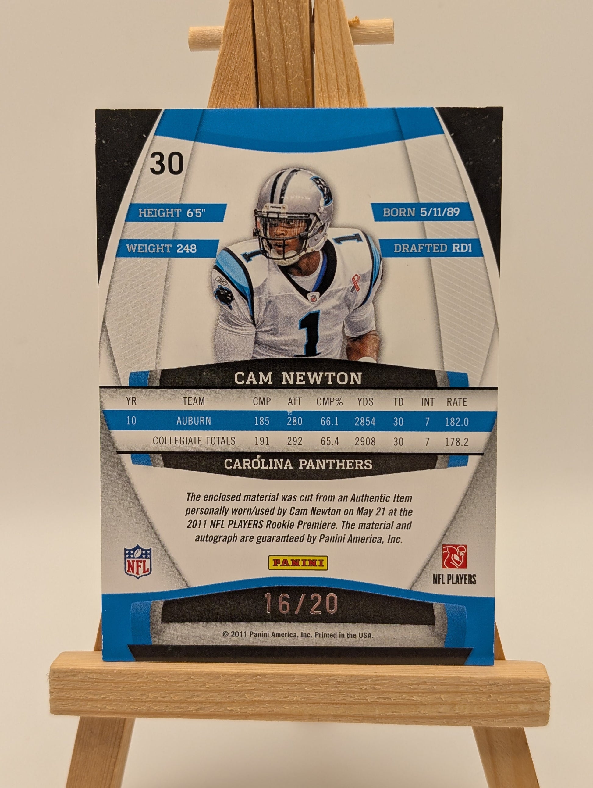 2011 Panini Gridiron Gear Rookie Gridiron Gems 3 Patch AUTO /20 FRENLY BRICKS - Open 7 Days