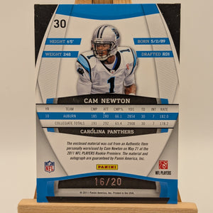 2011 Panini Gridiron Gear Rookie Gridiron Gems 3 Patch AUTO /20 FRENLY BRICKS - Open 7 Days