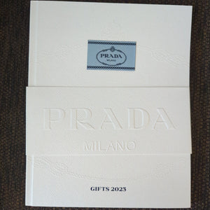 Prada 2023 Holiday Gifts Catalogue - Client Gift! Hardcover Book Coffee Table FRENLY BRICKS - Open 7 Days