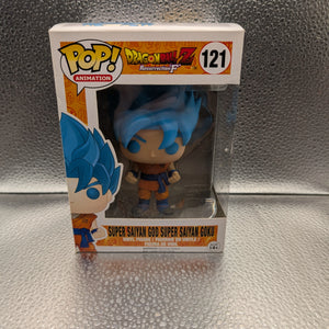 FUNKO Pop Vinyl Super Saiyan God Super Saiyan Goku Dragon Ball Z #121 FRENLY BRICKS - Open 7 Days