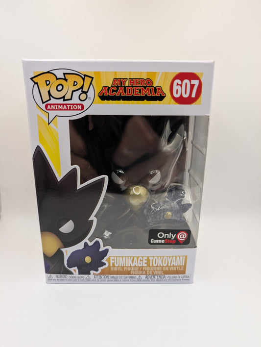 Fumikage Tokoyami Metallic 607 GameStop Sticker In Protector Pop Vinyl Funko MHA FRENLY BRICKS - Open 7 Days
