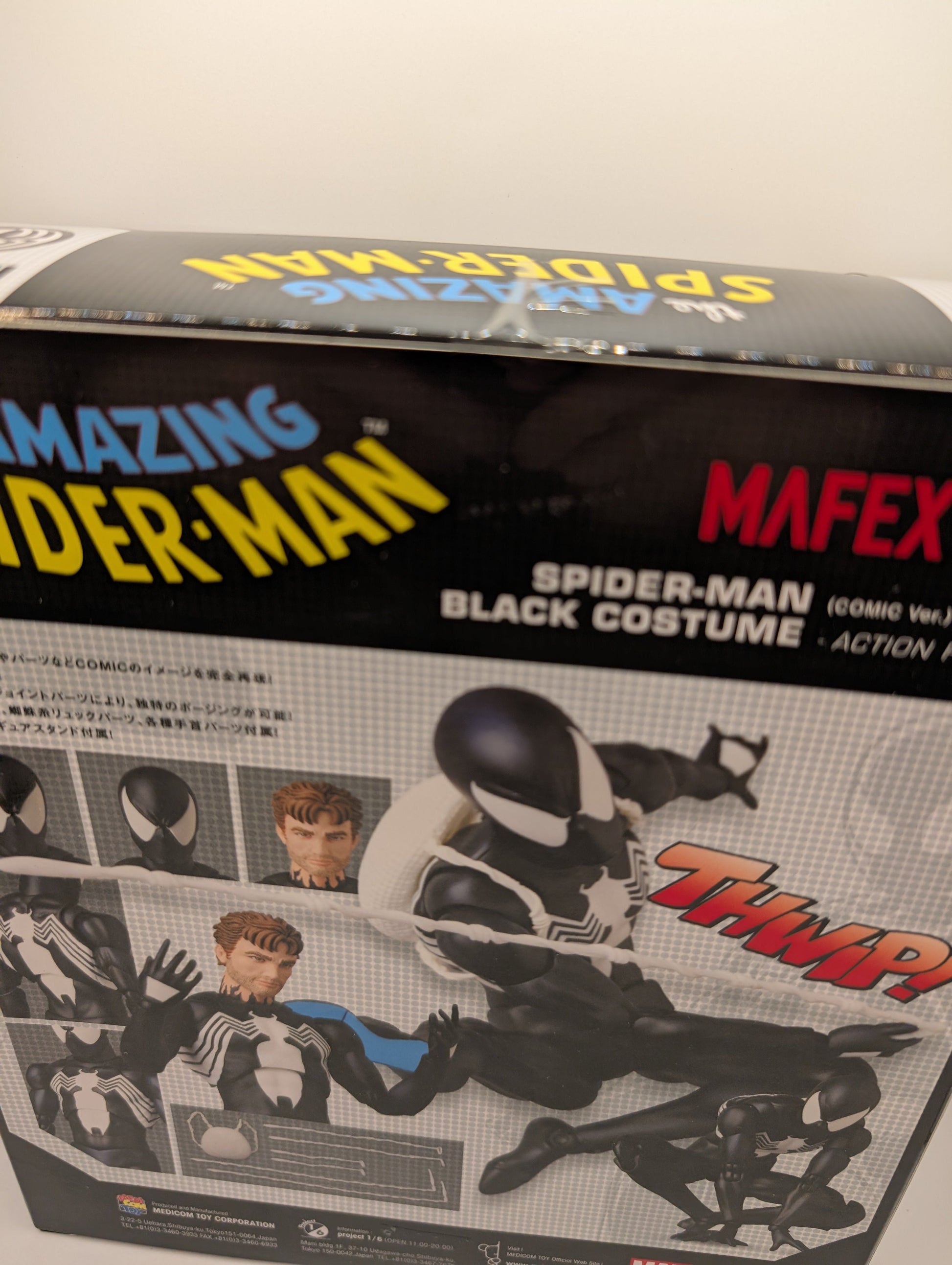 MAFEX Black Suit SPIDER-MAN Symbiote/Secret Wars COMIC Ver. No.147 Action Figure FRENLY BRICKS - Open 7 Days