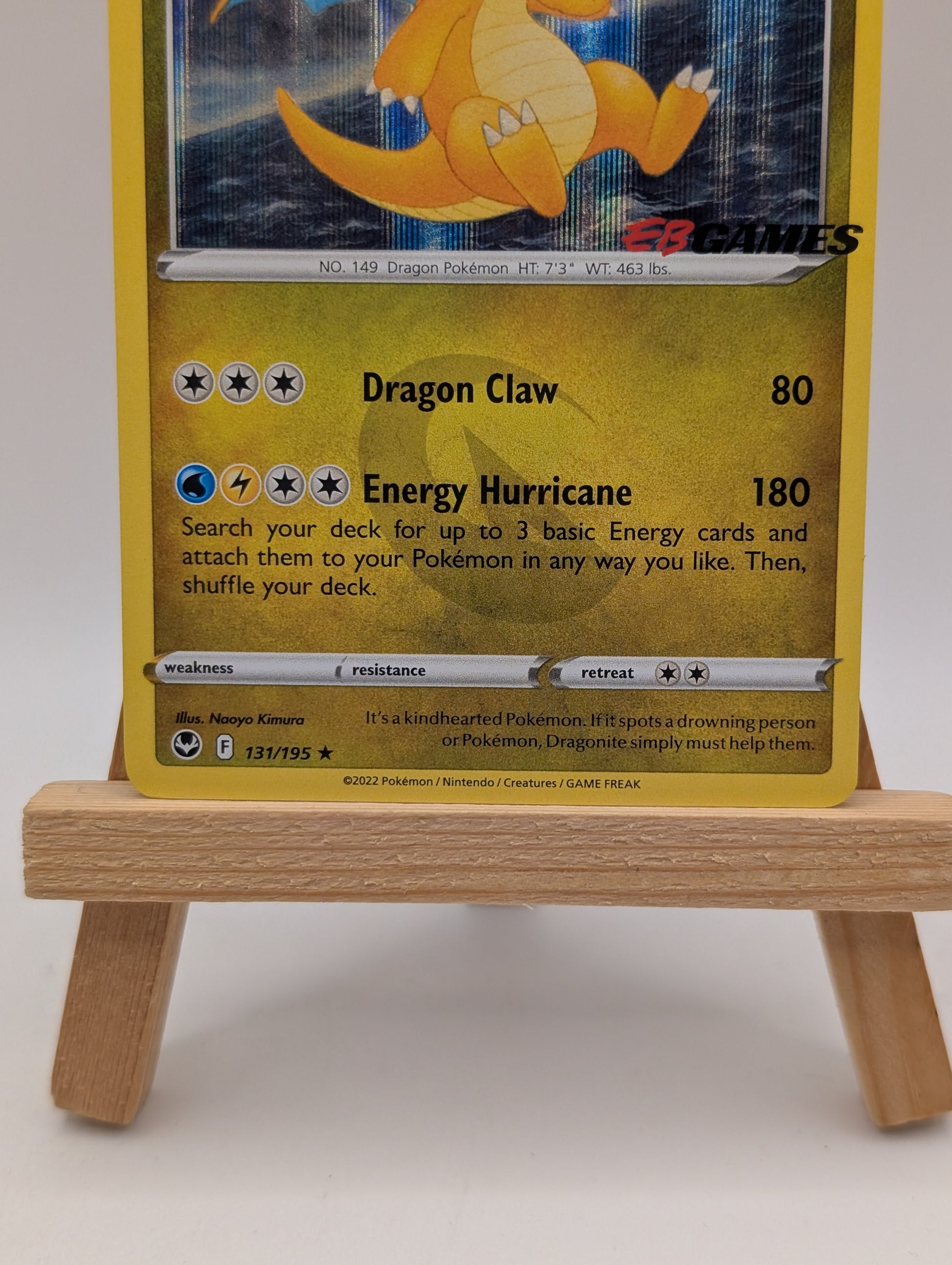 Dragonite - 131/195 - SEALED EB Games Stamped Promo - Silver Tempest - Pokemon FRENLY BRICKS - Open 7 Days