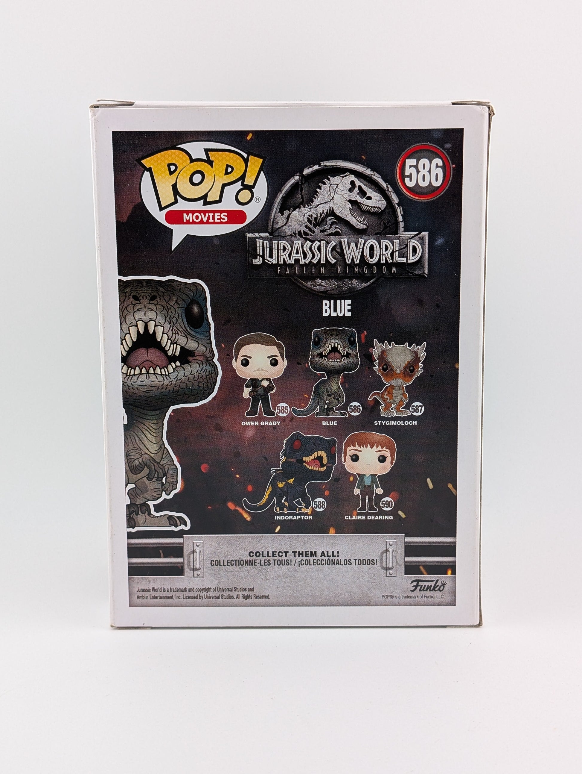 Funko POP! Movies Jurassic World #586 Blue Vinyl Collectable Rare FRENLY BRICKS - Open 7 Days