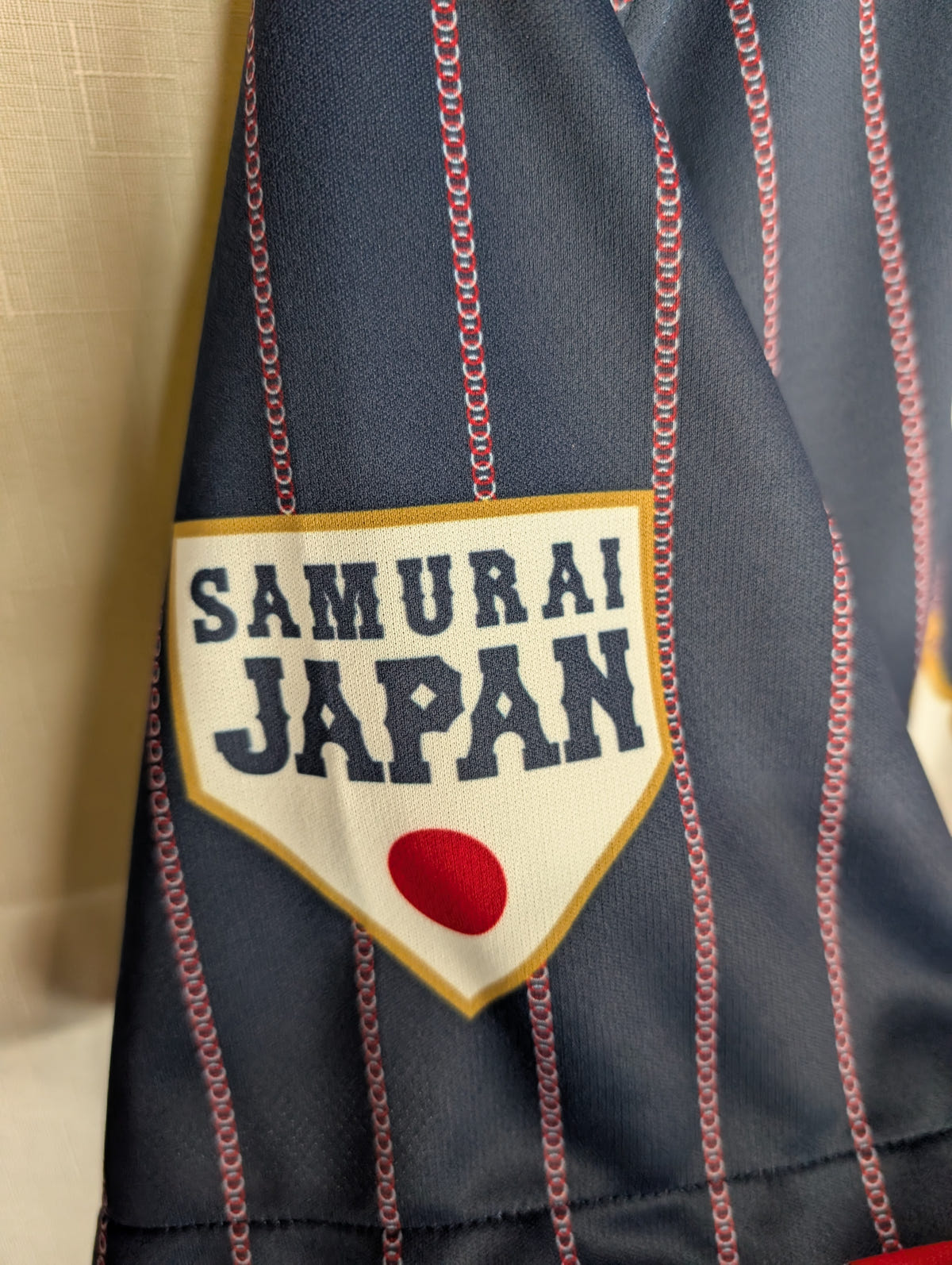 Nippon Baseball Asics Samurai Japan Away 2017-2021 Dark Navy Blue Large Jersey, photo 13 image 13