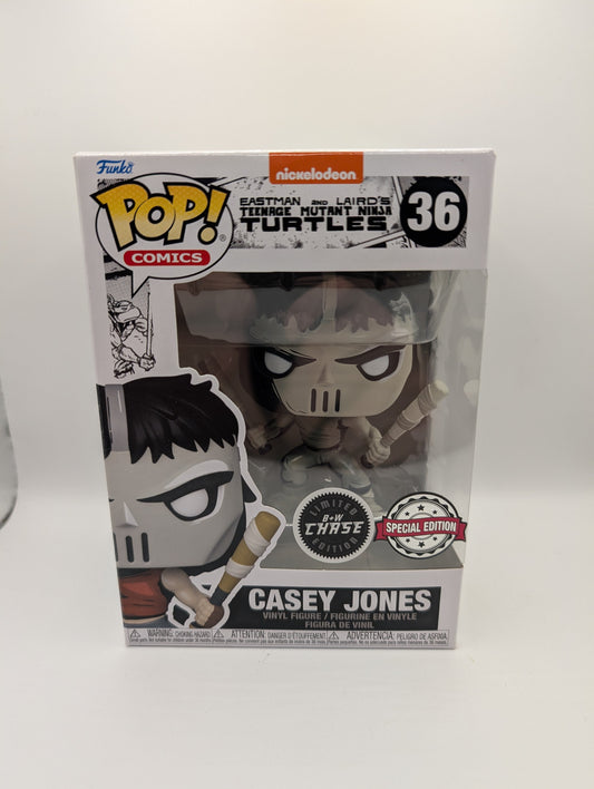 Casey Jones Black & White Chase POP! Teenage Mutant Ninja Turtles 36 FRENLY BRICKS - Open 7 Days