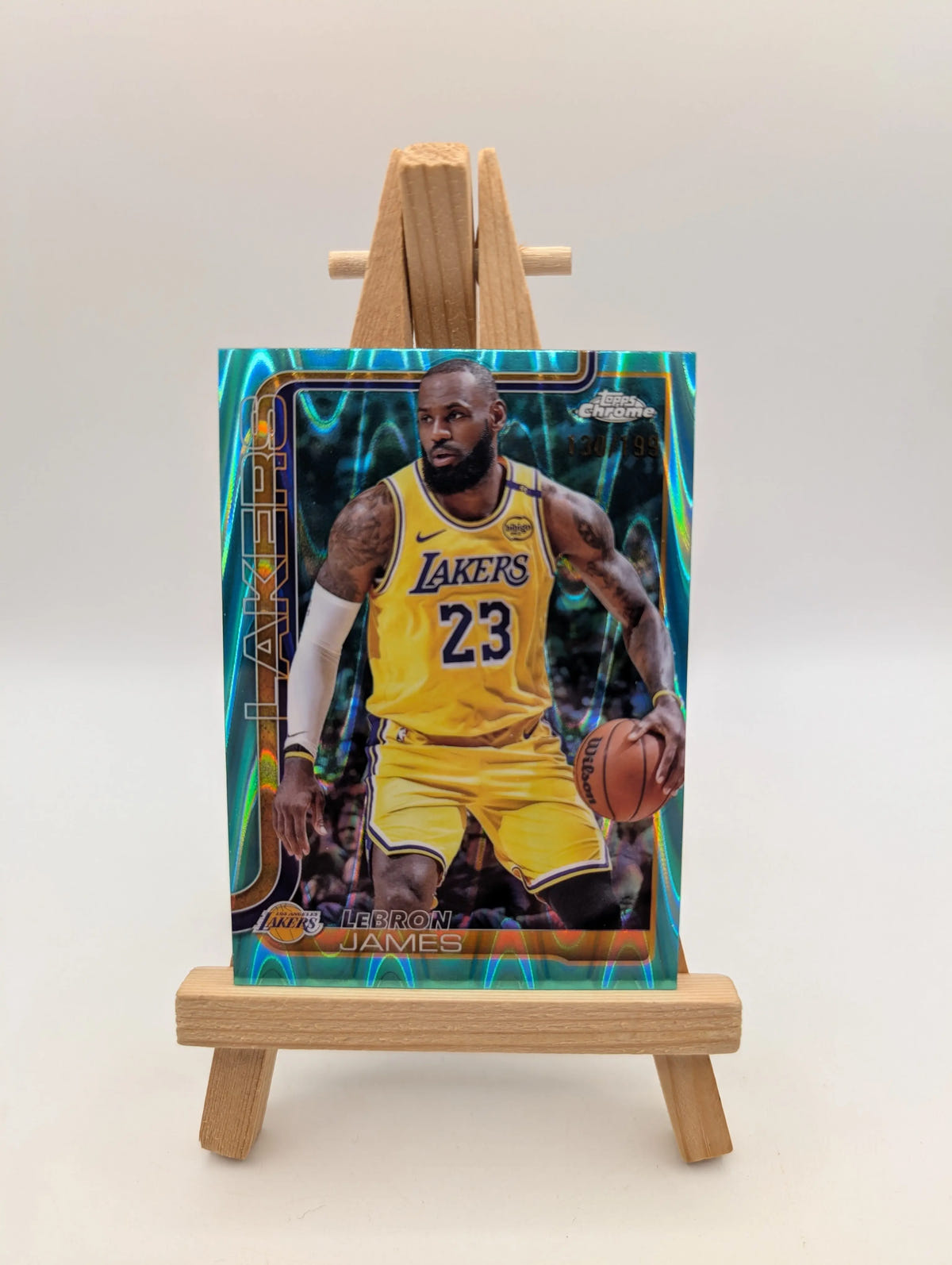 2025-26 Topps Chrome - LeBron James #127 Aqua Refractor /199 FRENLY BRICKS - Open 7 Days image 1