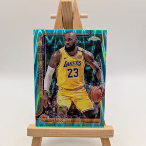 2025-26 Topps Chrome - LeBron James #127 Aqua Refractor /199 FRENLY BRICKS - Open 7 Days