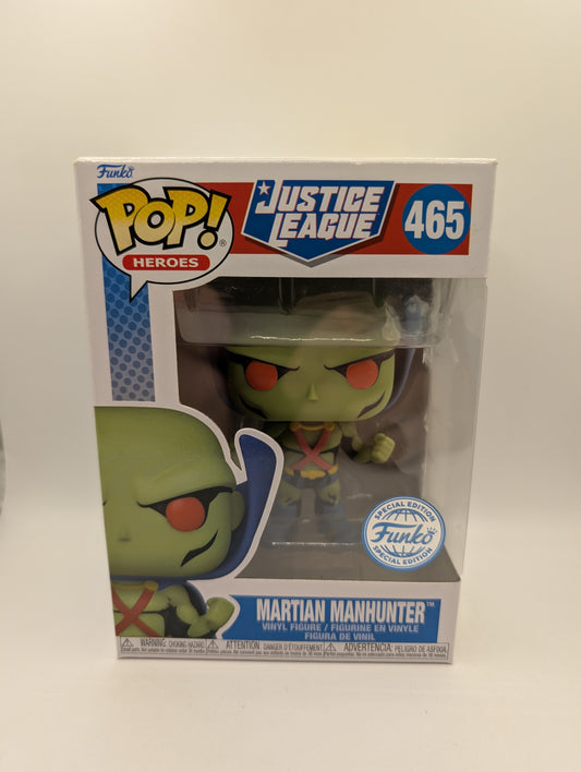 FUNKO POPS HEROES JUSTICE LEAGUE MARTIAN MAN HUNTER  #465