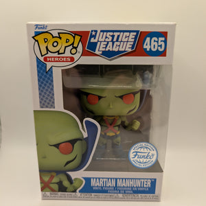 FUNKO POPS HEROES JUSTICE LEAGUE MARTIAN MAN HUNTER  #465