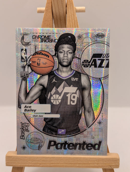 2025-26 Topps Chrome Patented Rookie Ace Bailey Utah Jazz #PD-20 FRENLY BRICKS - Open 7 Days