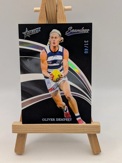 2025 Select AFL Seamless Black Oliver Dempsey /40 Geelong Cats FRENLY BRICKS - Open 7 Days