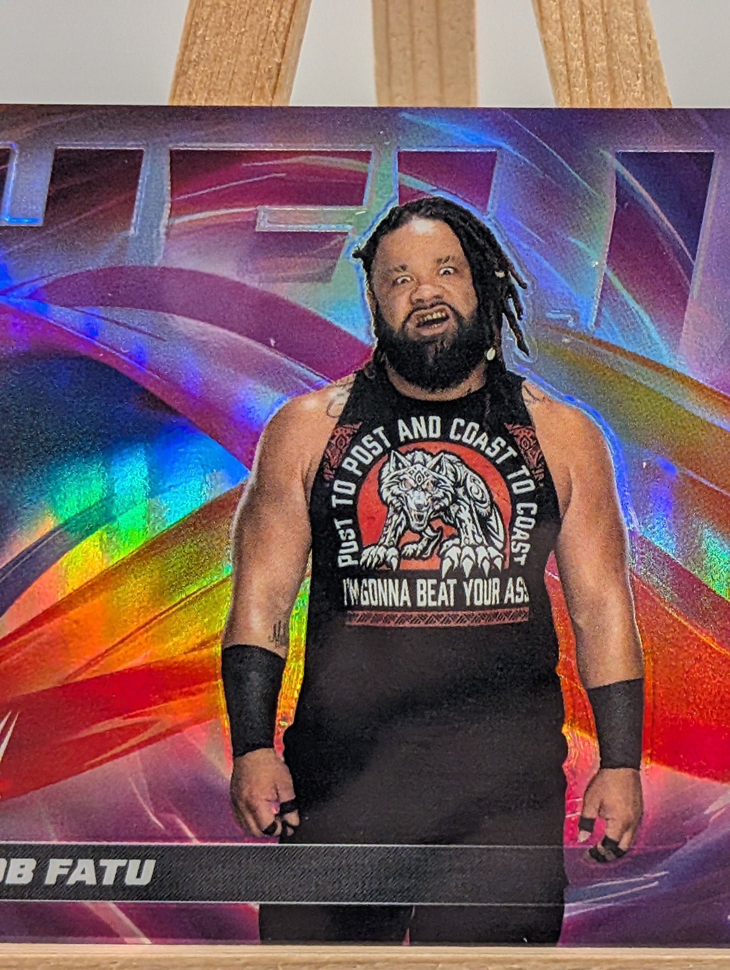 2026 Topps Chrome WWE Wrestling Jacob Fatu Helix SSP #HLX-2 FRENLY BRICKS - Open 7 Days